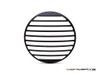 Vent Grill Design 7" Black CNC Aluminum Headlight Guard Cover
