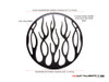 Flame Grill Design 7" Black CNC Aluminum Headlight Guard Cover