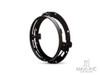 Black 7-Inch LED DayMaker Headlight Mounting Ring & Bracket for Harley Davidsons