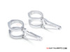 MAX Razor Polished CNC Machined Aluminum Headlight Brackets  - Fits Fork Sizes 32 - 59mm