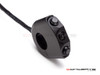22mm Black CNC Machined Billet Aluminum Handlebar Mount Switch Combo