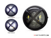7.7" Matte Black Multi Projector LED Headlight + X-Rally Grill Cover