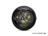 7.7" Matte Black + Contrast Multi Projector LED Headlight + J-Rob Grill Cover