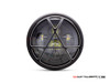 7.7" Matte Black + Contrast Multi Projector LED Headlight + Anarchy Grill Cover
