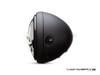 7.7" Matte Black + Contrast Multi Projector LED Headlight + Tri-Deco Grill Cover