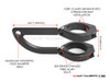 MAX Rogue Black CNC Machined Headlight Brackets - Fits Fork Sizes 32 - 59mm