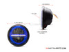 5.75" Blue Classic / Modern LED Headlight Insert