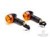 Black Universal Classic Bullet Turn Signals / Indicators - Emarked