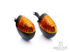 Black Universal Fender Mount Turn Signals / Indicators