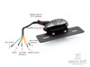 Matte Black Oval Integrated LED Stop / Tail Light / Turn Signals