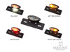 Matte Black Oval Integrated LED Stop / Tail Light / Turn Signals