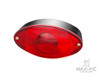 Universal Custom Black Oval Stop / Tail Light - Bulb Type