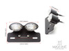 Universal Double Cat Eye Black LED Integrated Stop / Tail Light / Turn Signals