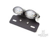 Universal Double Cat Eye Black LED Integrated Stop / Tail Light / Turn Signals