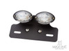Universal Double Cat Eye Black LED Integrated Stop / Tail Light / Turn Signals