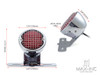 Chrome Mesh Grill Metal LED Stop / Tail Light