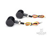 Black Bobber Alloy Integrated LED Stop / Tail Lights + Turn Signals