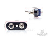 Universal Black Aluminum Old Skool Low Profile Switch Block Assembly
