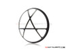 7" Anarchy Grille Design Black + Contrast CNC Aluminum Headlight Guard Cover