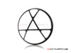 7" Anarchy Grille Design Black + Contrast CNC Aluminum Headlight Guard Cover