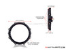 MONZA 5.75 Inch CNC Machined Aluminum LED Headlight Surround - Black