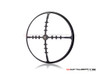 7" Cross Hairs Grille Design Black CNC Aluminum Headlight Guard Cover