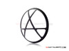 7" Anarchy Grille Design Black CNC Aluminum Headlight Guard Cover