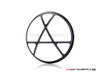 7" Anarchy Grille Design Black CNC Aluminum Headlight Guard Cover