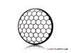 7" Honeycomb Grille Design Black CNC Aluminum Headlight Guard Cover