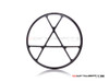 5.75" Anarchy Design Black / Contrast CNC Aluminum Headlight Guard Cover