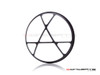5.75" Anarchy Design Black / Contrast CNC Aluminum Headlight Guard Cover