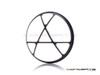 5.75" Anarchy Design Black / Contrast CNC Aluminum Headlight Guard Cover