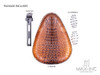 Brown Alligator Skin Universal Custom Old Skool Single Saddle Seat