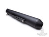 Matte Black Universal Trumpet Stainless Exhaust / Muffler