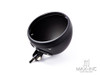 7.7 INCH Matte Black Bottom Mount Metal Headlight Housing + Bezel Combo