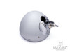 7.7 INCH Chrome Bottom Mount Metal Headlight Housing + Bezel Combo