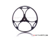 5.75" Tri-Maltese Design Black / Contrast CNC Aluminum Headlight Guard Cover