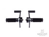 Black Universal Cafe Racer CNC Machined Aluminum Rear Sets