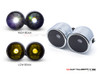 Chrome "Dictator" Twin LED Projector Headlight