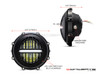 MONZA 5.75 Inch CNC Machined Aluminum LED Headlight - Rebel Cover