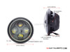 7 INCH High Quality Quad Projector LED Headlight + White Halo - Emarked