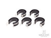 22mm Stainless / Rubber Cushioned P Clamps - 5 Pack