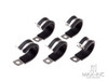22mm Stainless / Rubber Cushioned P Clamps - 5 Pack