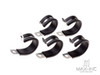 25mm Stainless / Rubber Cushioned P Clamps - 5 Pack