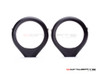 Black CNC Machined Billet Alum Fork Mount Auxiliary Light Clamps - Sizes 32-59mm
