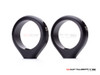 Black CNC Machined Billet Alum Fork Mount Auxiliary Light Clamps - Sizes 32-59mm