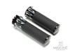 Rocco Black + Contrast CNC Machined Billet Aluminum Grips - 1"(25mm)