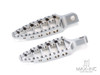 Chrome Harley XL883 1200 X48 CNC Aluminum Modified Pedal 