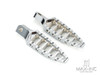 Chrome Harley XL883 1200 X48 CNC Aluminum Modified Pedal 