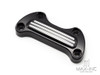 Black Cut Motorcycle CNC Handlebar Top Clamp Bar Riser Mount Cover for Harley Touring Street Glide Softail Breakout Dyna Fat Boy Sportster
